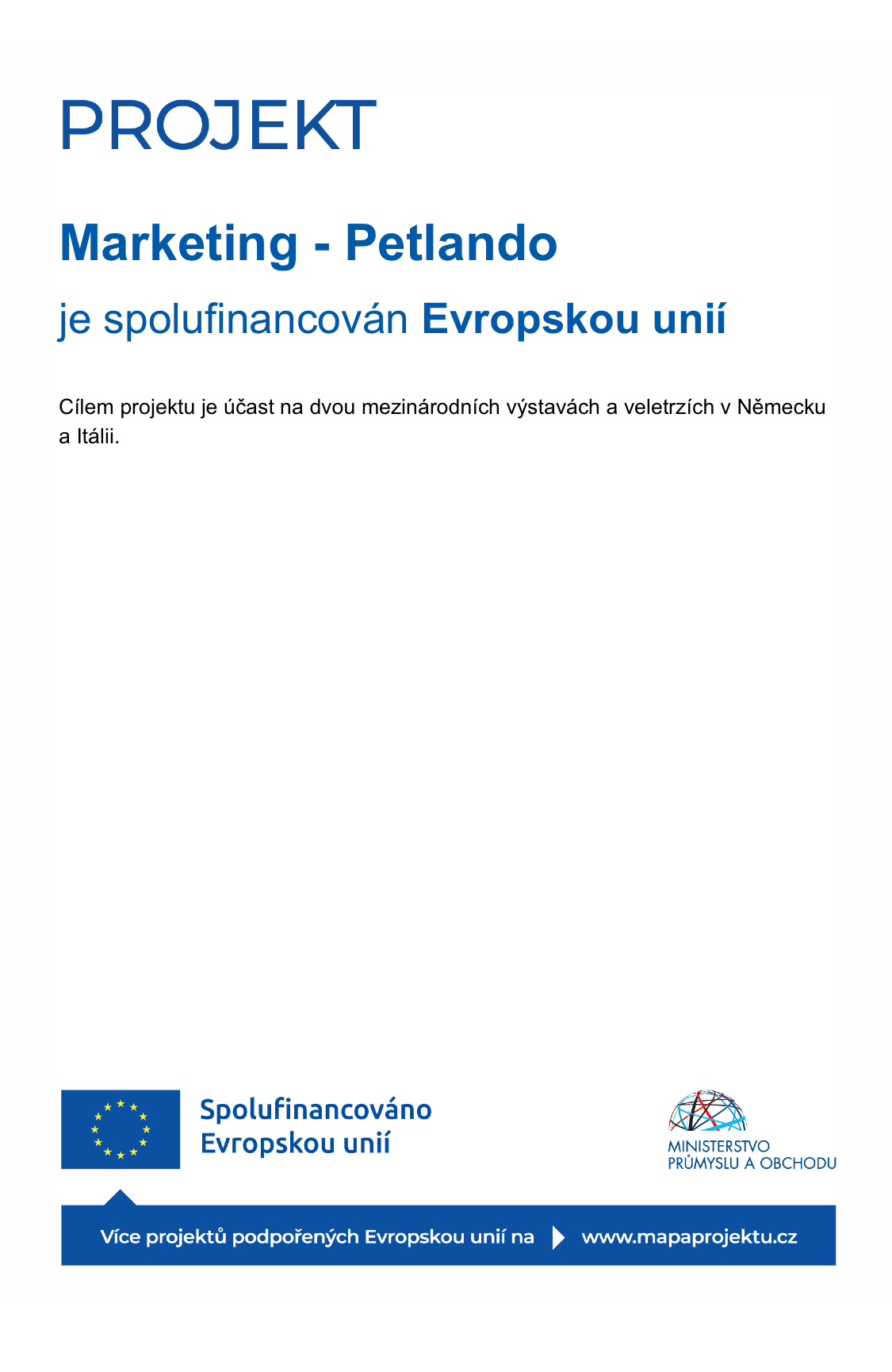 EU projekt veletrhy